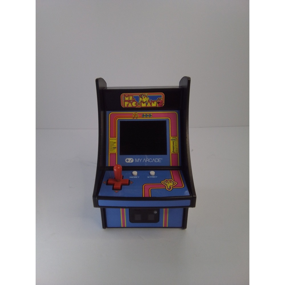 My Arcade Ms. Pac-Man Micro Player Handheld Arcade Cabinet Used Tested